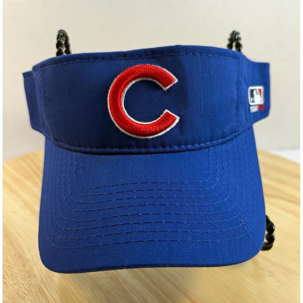 OC Sports Chicago Cubs MLB Blue Visor One Size Officially Licensed